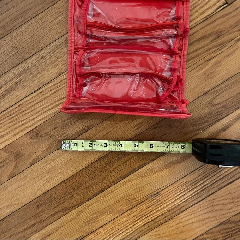 Hello Kitty 2011 Sanrio Red Polka Dot Pvc Plastic Travel Bag Roll Up EUC